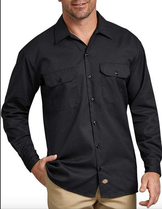 Dickies Men's Long Sleeve Work Shirt Original fit