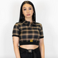 FB COUNTY FLANNEL CROP TOP
