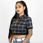 FB COUNTY FLANNEL CROP TOP